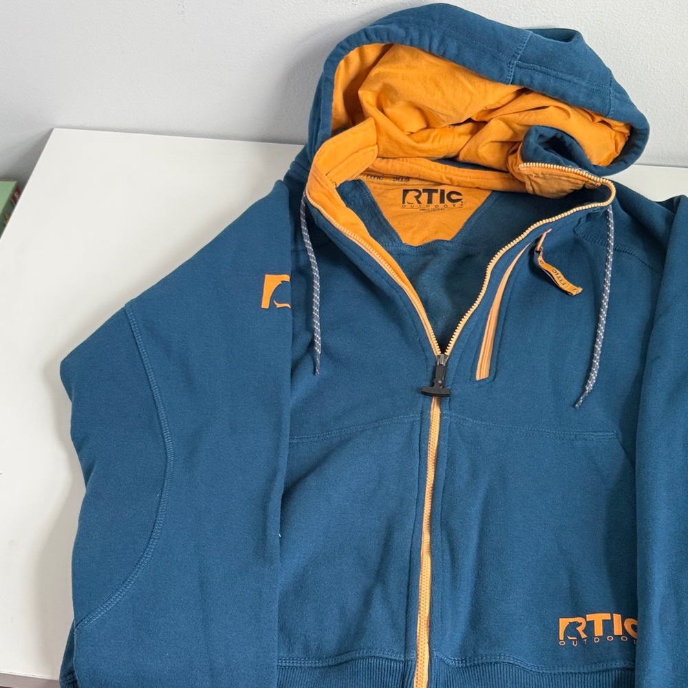RTIC Blue and Orange Hoodie Men’s M